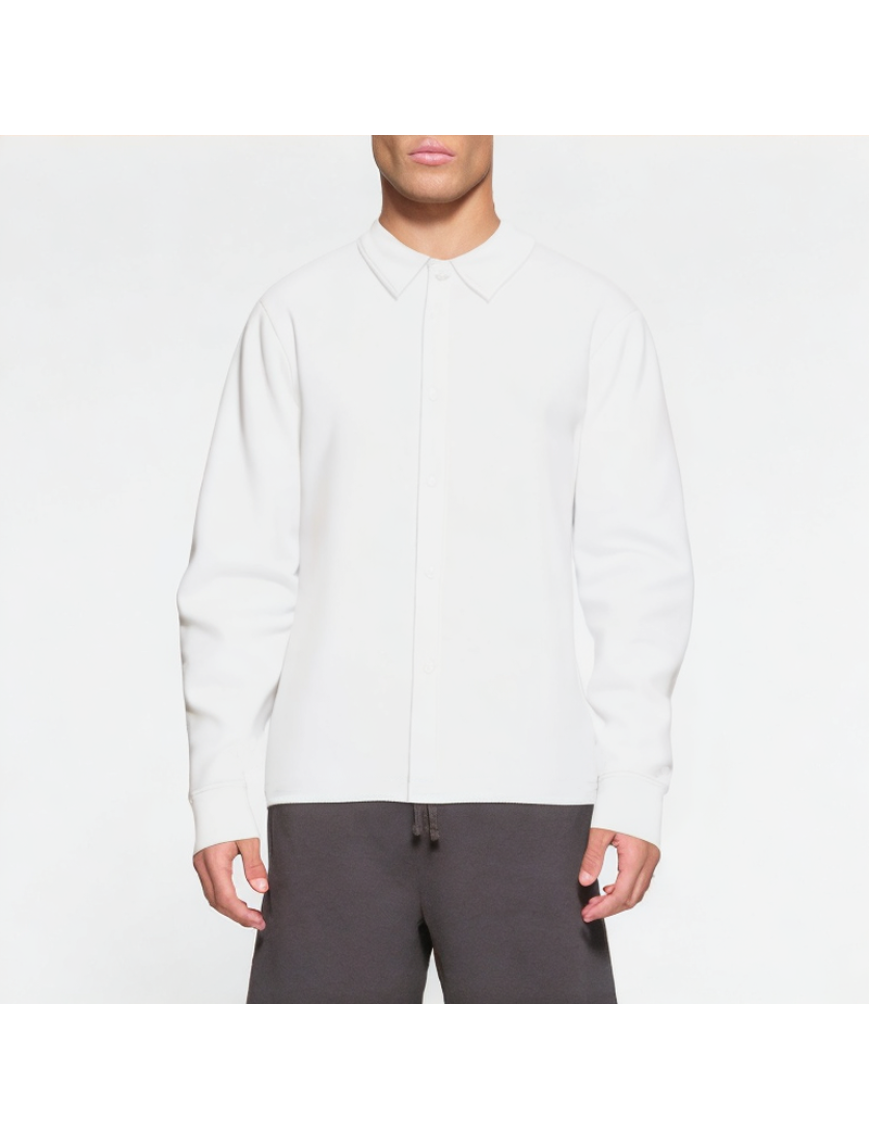 Spring Solid Color Commuter Men's Shirt