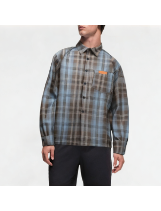 Retro Brushed Plaid Long Sleeve Shirt Retro Brushed Plaid Long Sleeve Shirt