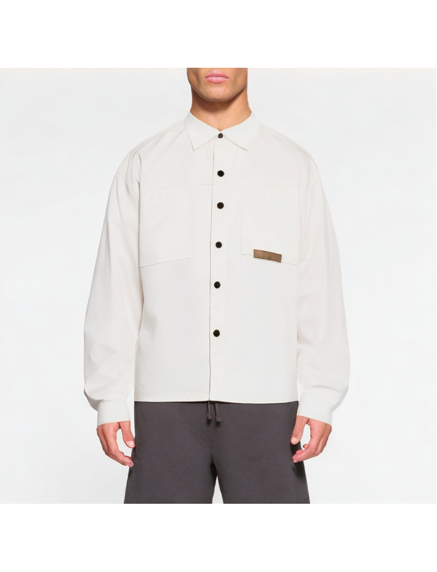 Casual Solid Color Long-Sleeved Shirt