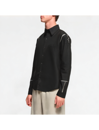 Irregular Zipper Shirt Irregular Zipper Shirt