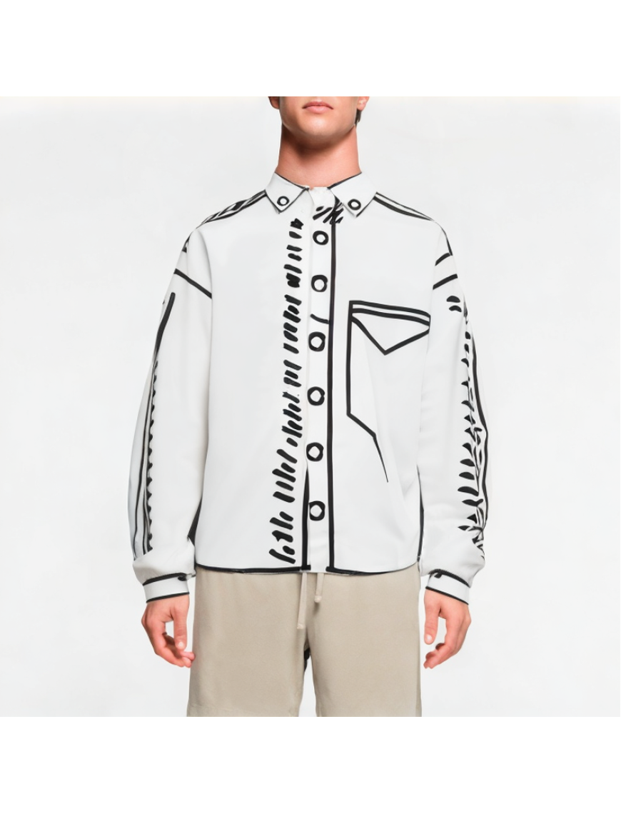 Comic Graffiti Long Sleeve Shirt