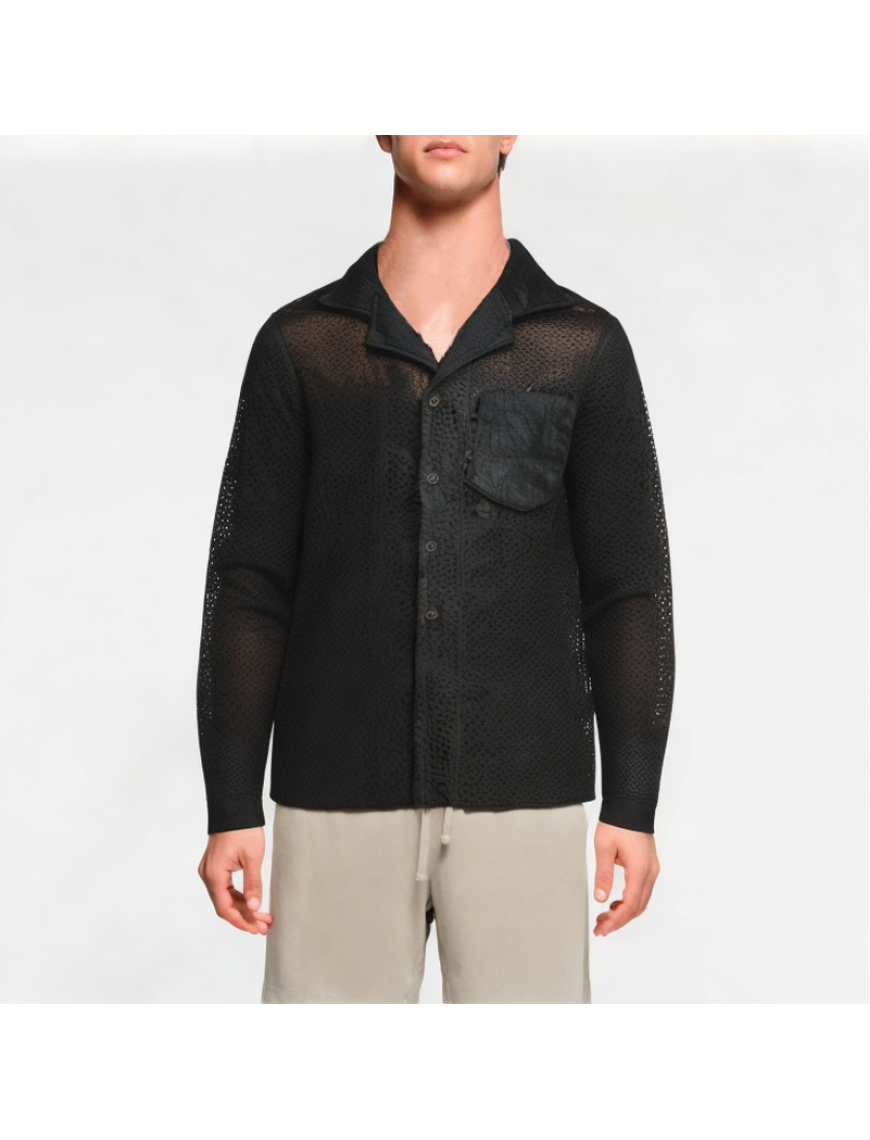 Hollow Jacquard Shirt