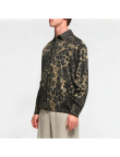Washed Denim Leopard Shirt
