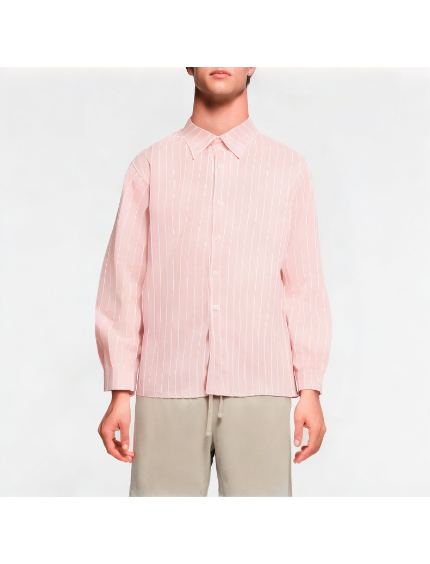 Retro Pink Striped Shirt