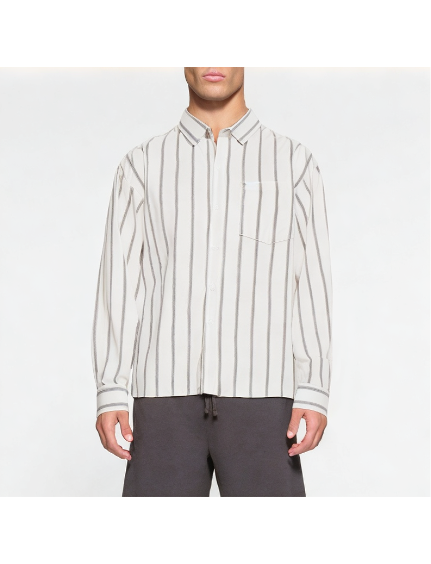 Men's Striped Long Sleeve Shirt 