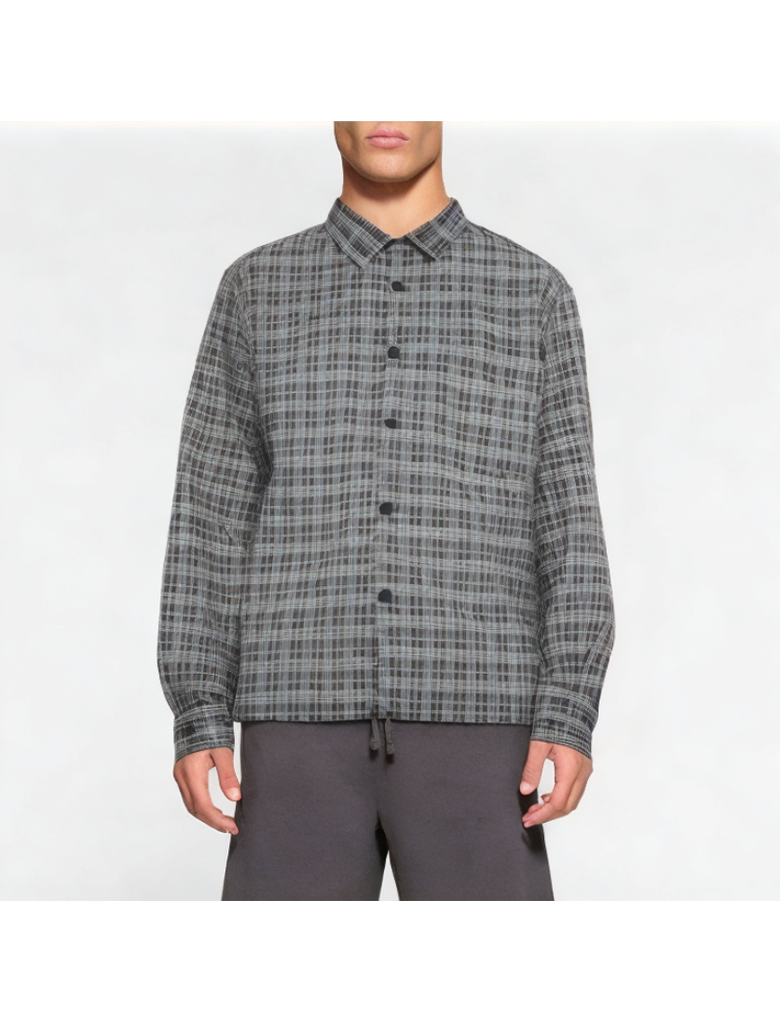 Loose Casual Plaid Lapel Shirt