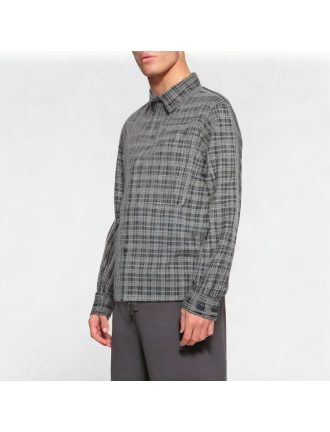 Loose Casual Plaid Lapel Shirt Loose Casual Plaid Lapel Shirt