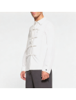 Retro Buttoned Long-Sleeved Shirt 