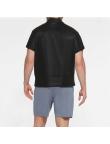 Half-Zip Solid Color Short Sleeves