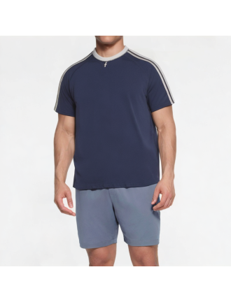 Summer Cotton Three-Bar Short Sleeve Summer Cotton Three-Bar Short Sleeve