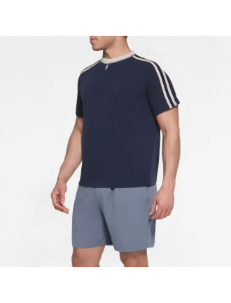 Summer Cotton Three-Bar Short Sleeve Summer Cotton Three-Bar Short Sleeve
