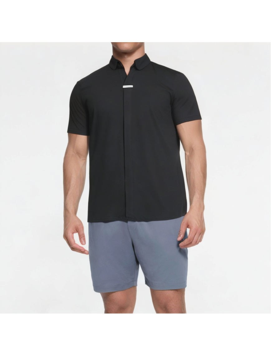 Ice Silk Seamless V-Neck Short Sleeve