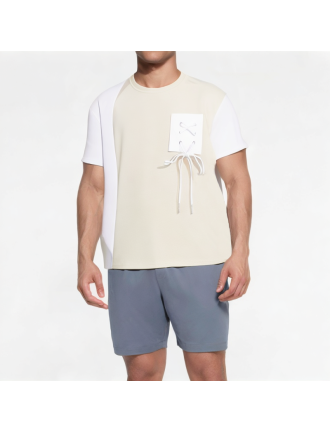 Trendy Irregular Splicing Short Sleeves Trendy Irregular Splicing Short Sleeves