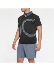 Denim Patchwork Distressed Short Sleeves