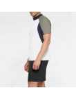 Half-Zip Contrast Sports Short Sleeves