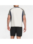 Half-Zip Contrast Sports Short Sleeves