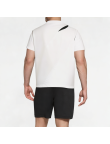 Split And Spliced Round Neck Short Sleeves