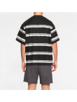 Retro Contrast Striped Short Sleeves