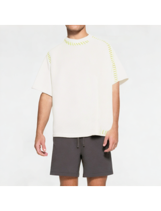 Solid Color Waffle Short Sleeves Solid Color Waffle Short Sleeves