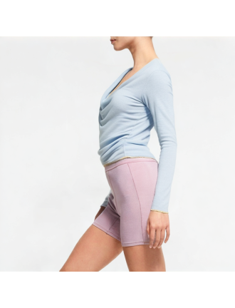 Women's Spliced Off-shoulder Swing Neck Long Sleeve Women's Spliced Off-shoulder Swing Neck Long Sleeve