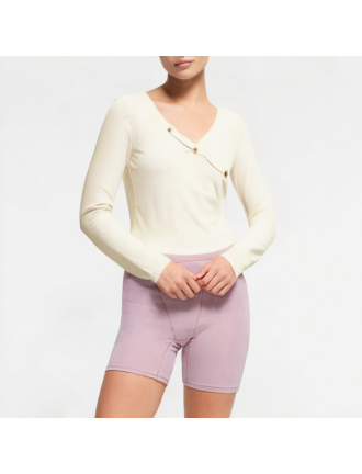 High-End V-Neck Straight Shoulder Long Sleeves High-End V-Neck Straight Shoulder Long Sleeves