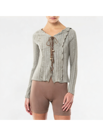 Slim Fit V-Neck Knitted Long Sleeve Slim Fit V-Neck Knitted Long Sleeve