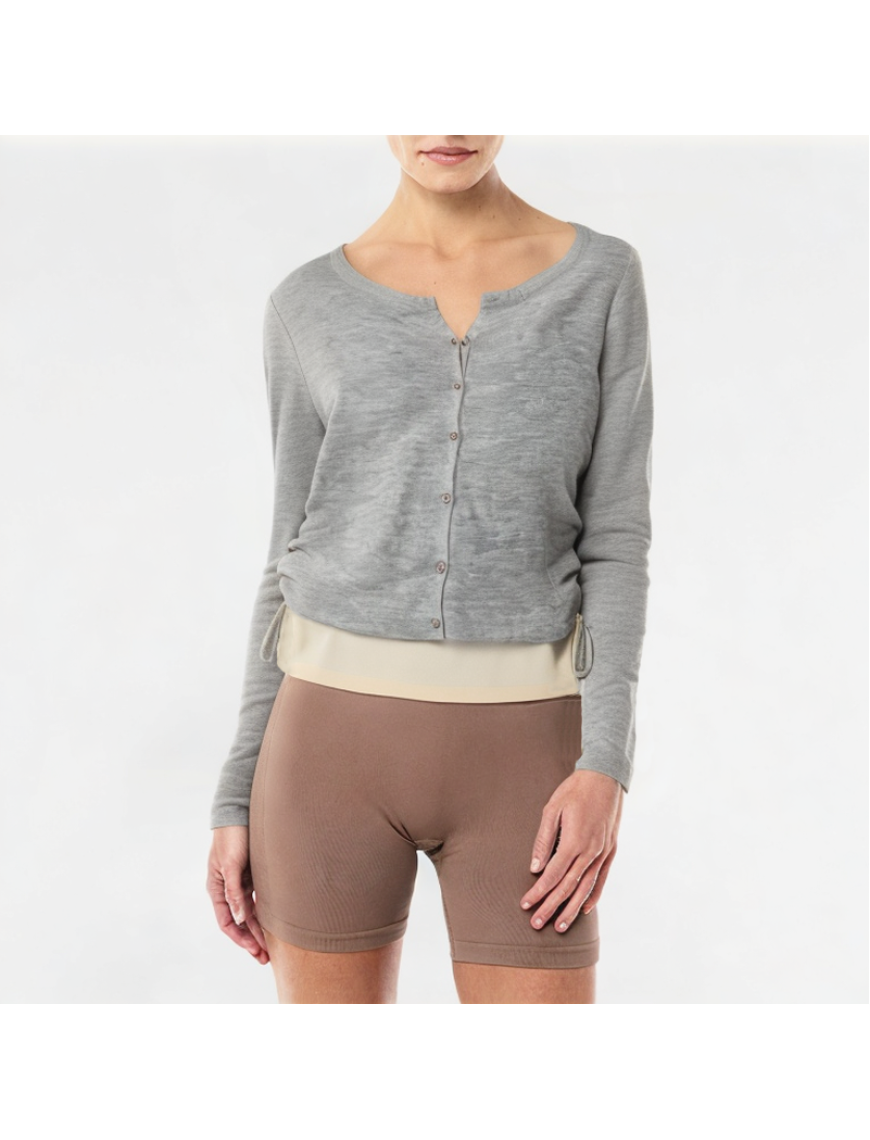 Casual Splicing Fake Two-piece Long Sleeve