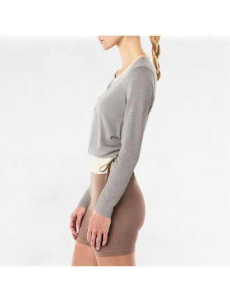 Casual Splicing Fake Two-piece Long Sleeve Casual Splicing Fake Two-piece Long Sleeve