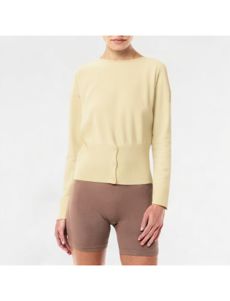 Off-Shoulder Knitted Long-Sleeved Top Off-Shoulder Knitted Long-Sleeved Top