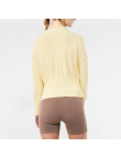 Off-Shoulder Knitted Long-Sleeved Top