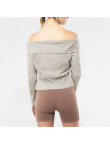 Retro Tie-Dye One-Shoulder Long Sleeve