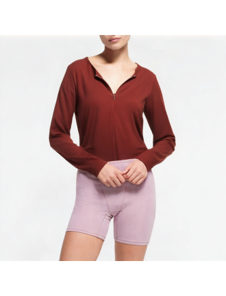 Women's False Two-piece Straight Shoulder Long Sleeve Women's False Two-piece Straight Shoulder Long Sleeve