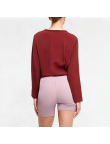 Women's False Two-piece Straight Shoulder Long Sleeve