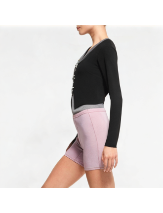 False Two-Piece Splicing V-Neck Long Sleeve False Two-Piece Splicing V-Neck Long Sleeve