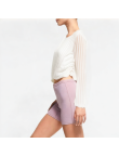 Comfortable And Breathable White Drawstring Long Sleeves