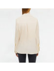 Lace-Up Lapel Shirt Long Sleeve