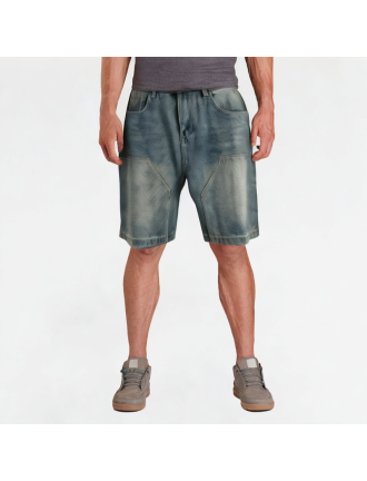 Semi-Elastic Denim Shorts Semi-Elastic Denim Shorts