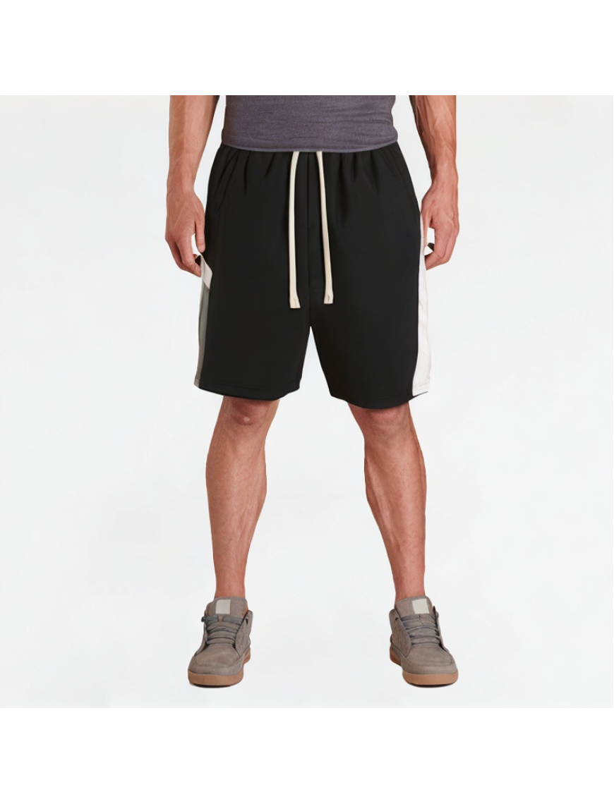 Irregular Stitching Contrast Color Shorts