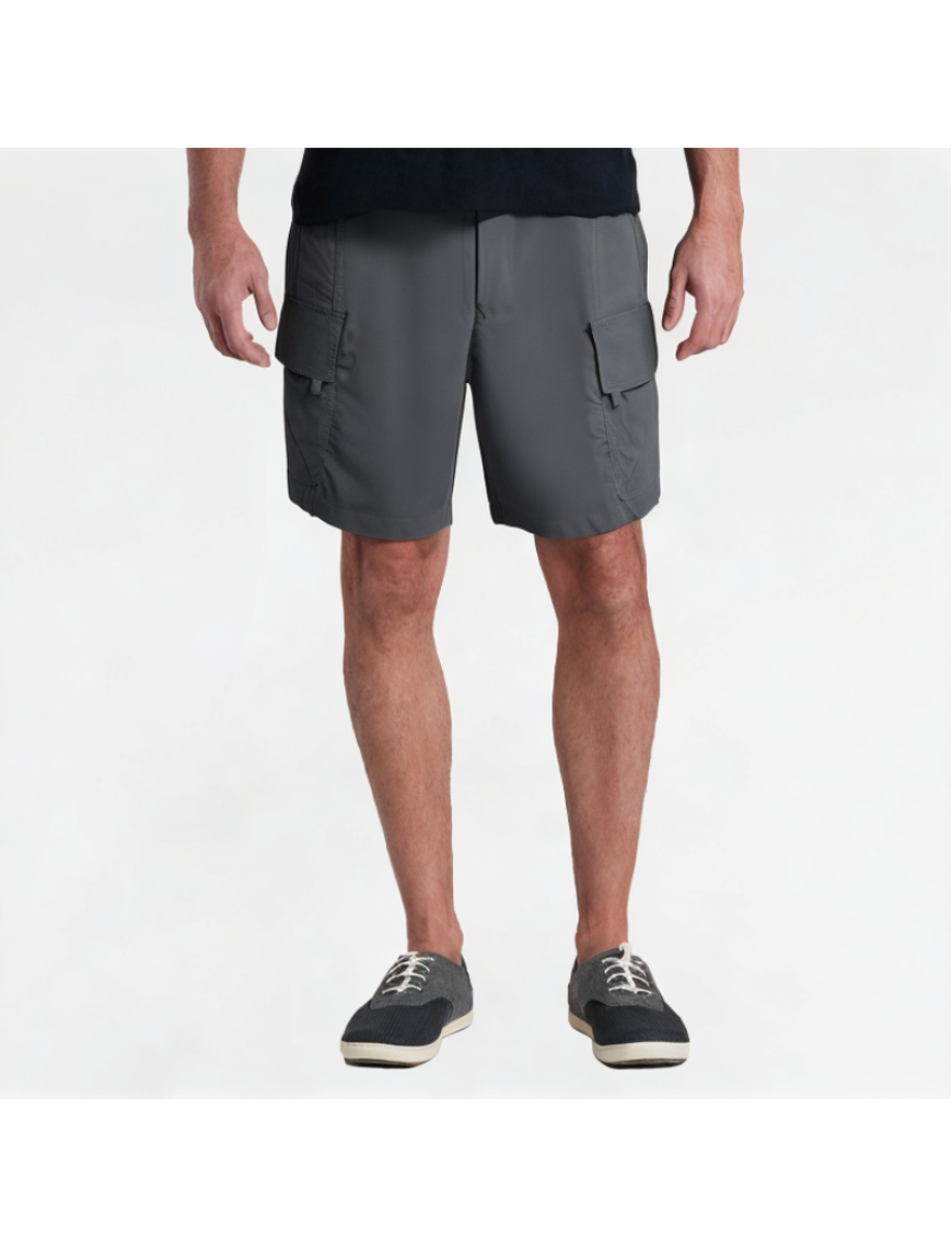 Summer Semi-Elastic Waist Straight Denim Shorts