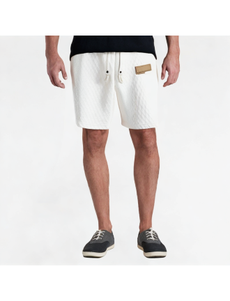 Plaid Texture Drawstring Shorts Plaid Texture Drawstring Shorts