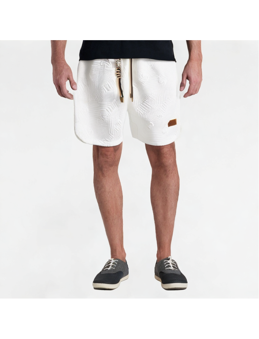 Jacquard Texture Split Shorts