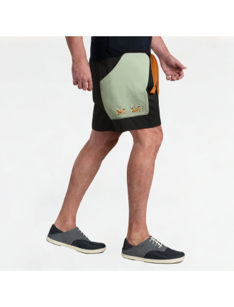 Contrast-Color Drawstring Work Shorts Contrast-Color Drawstring Work Shorts