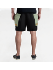 Contrast-Color Drawstring Work Shorts