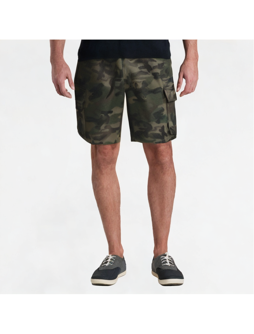 Retro Camouflage Denim Shorts