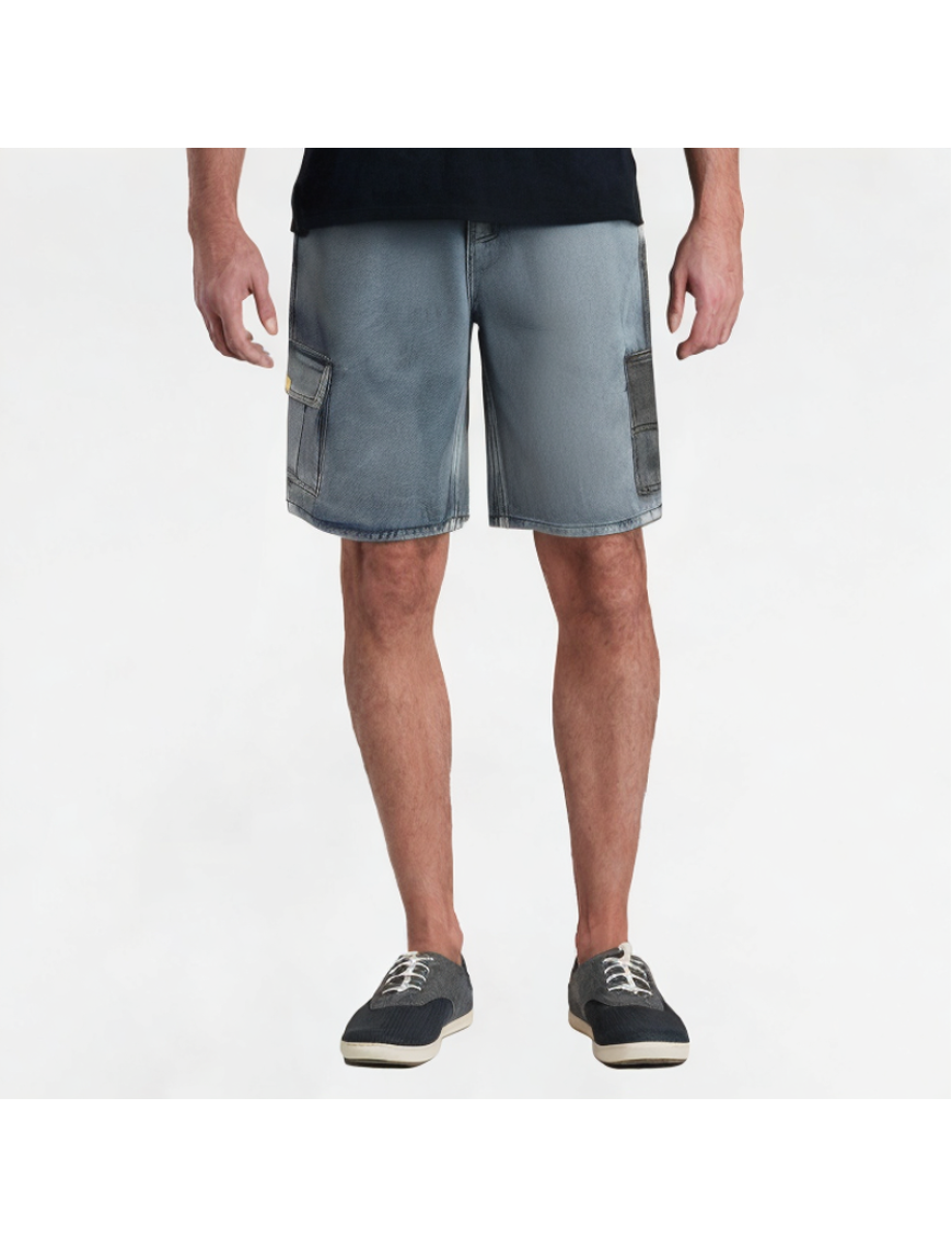 Casual Patchwork Workwear Denim Shorts