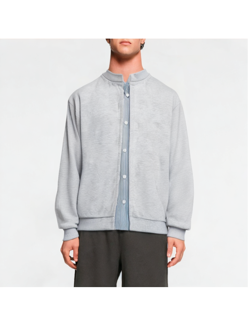 Fashionable Fake Two-Piece Men's Sweatshirt