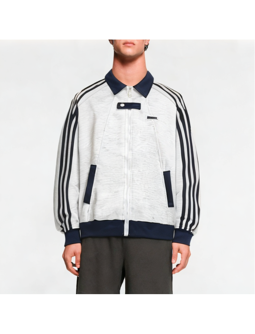 Men's Striped Zipper Sweatshirt