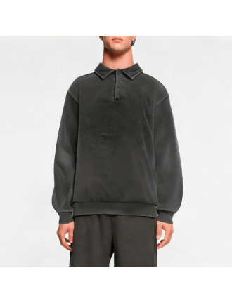 Heavy-Duty Distressed Round-Neck Men's Sweatshirt Heavy-Duty Distressed Round-Neck Men's Sweatshirt
