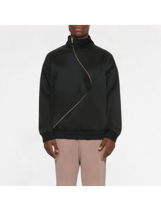 Asymmetrical Zipper Men's Sweatshirt Asymmetrical Zipper Men's Sweatshirt