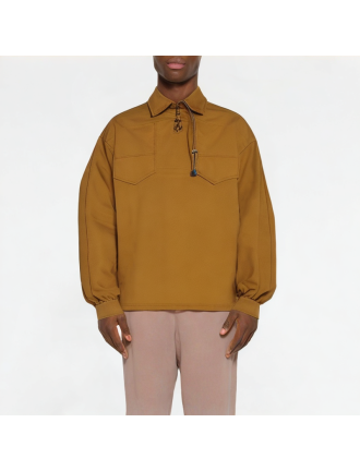 Spring Tie-Cord Lapel Men's Sweatshirt Spring Tie-Cord Lapel Men's Sweatshirt